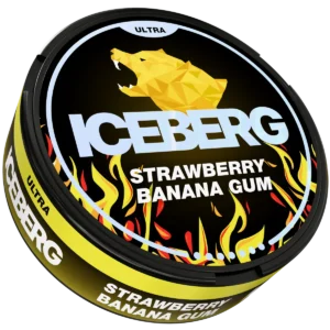 ICEBERG Strawberry Banana Gum 70mg Nicotine Pouches