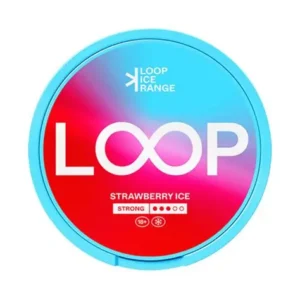LOOP Strawberry Ice Strong 9.4mg Nicotine Pouches Can