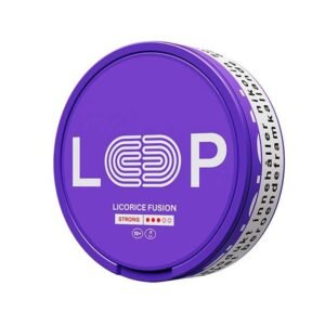 LOOP Licorice Fusion Strong Nicotine Pouches Can