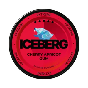 ICEBERG Cherry Apricot Gum Extreme 50mg Nicotine Pouches