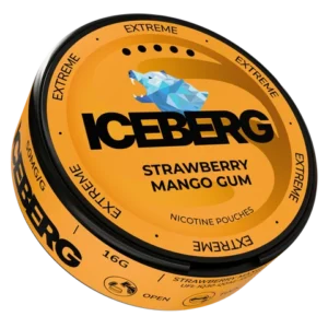 ICEBERG Strawberry Banana Gum Extreme 50mg Nicotine Pouches